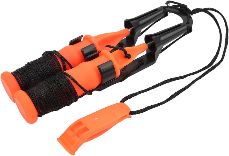 ariarly Winter Ice Fishing Safety Kit 2Pcs Ice Picks with Emergency Whistle, Essential Life Saving Tackle Tool (Black Rope) - Image 5